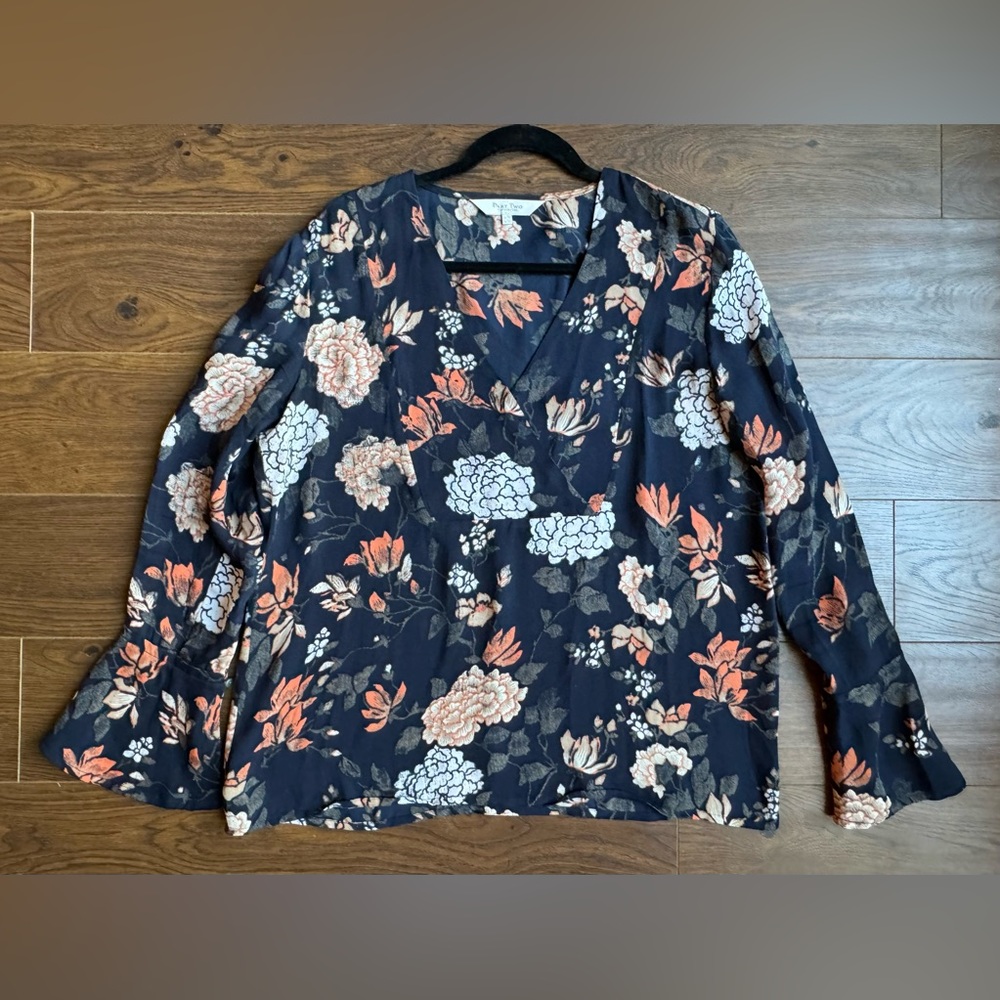 Part Two long-sleeved top with botanical print